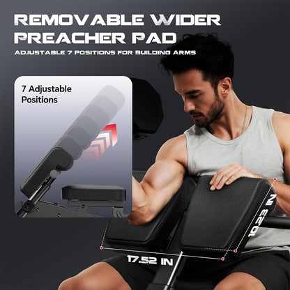 Y190 Adjustable Weight Bench&Roman Chair Bench