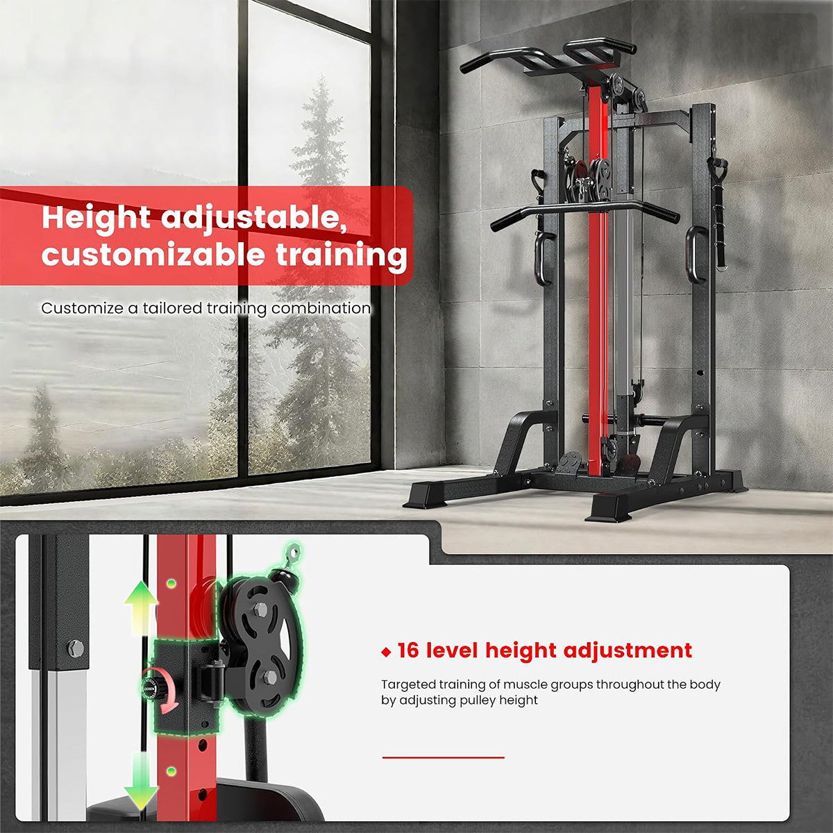 Pull Up Bar Power Tower Dip Station