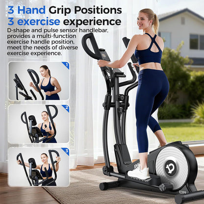E399 Silent Elliptical machine-Silver