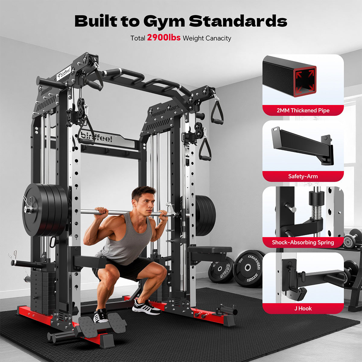 P630 Smith Machine With Dual Weight Plate System