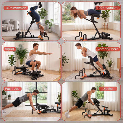 P459 5 in 1 Gravity Inversion Machine-Orange