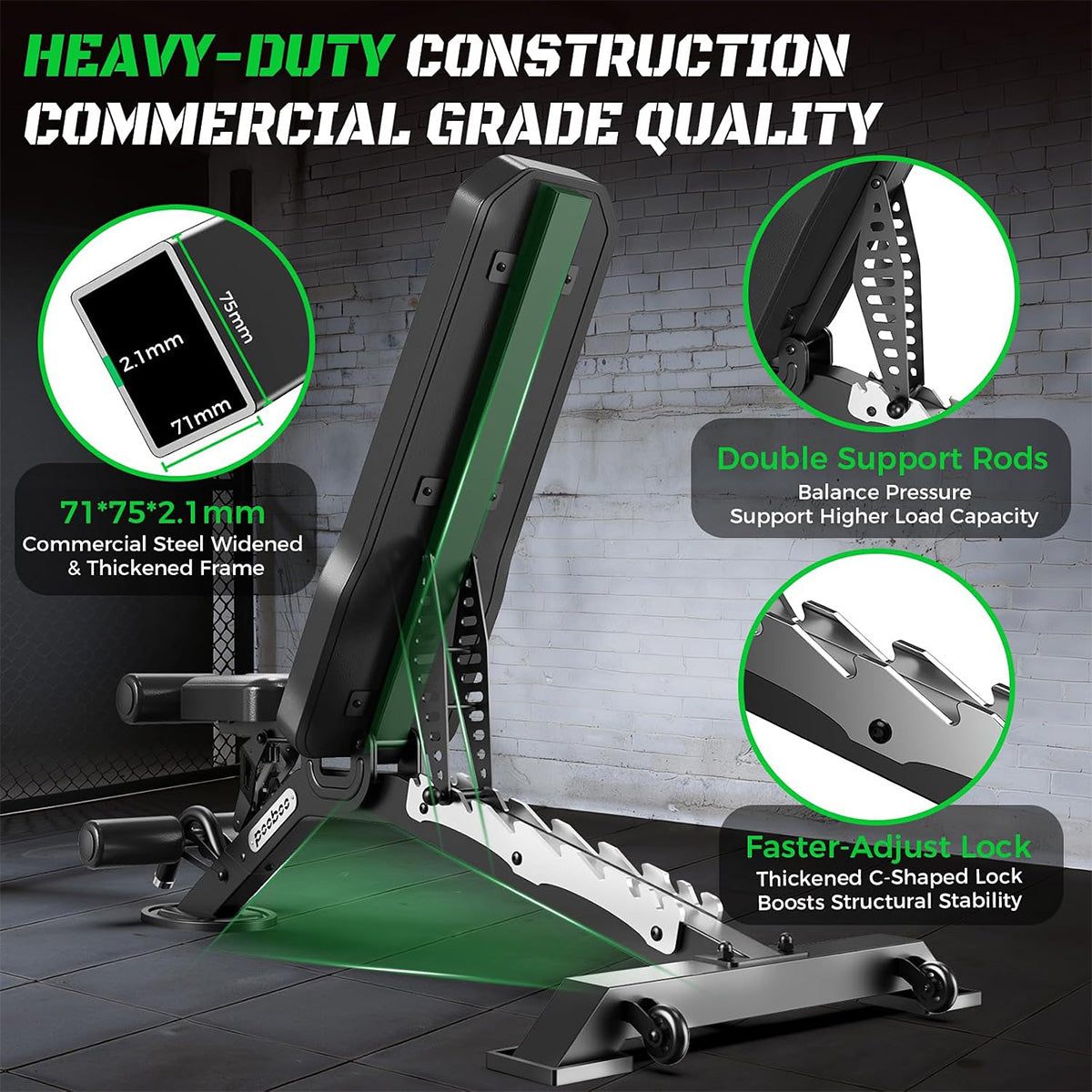 Y162 Adjustable Weight Bench For Home