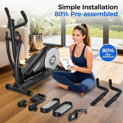E399 Silent Elliptical machine-Silver