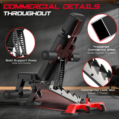 Y180 Weight Bench for Home Gym