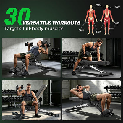 Y162 Adjustable Weight Bench For Home