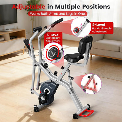 X828N Magnetic Foldable Stationary Bike