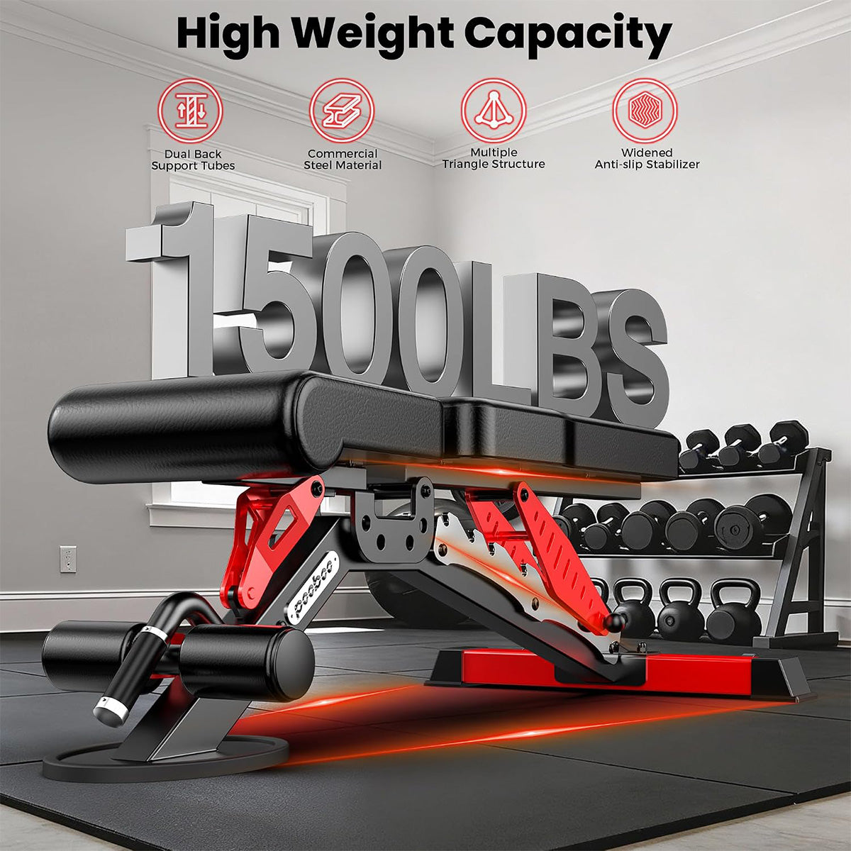 Power Cage With 230lb counterweight&Bench- Color