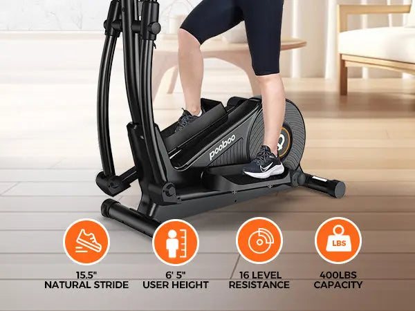 Pooboo Ultra Silent Elliptical machine E399