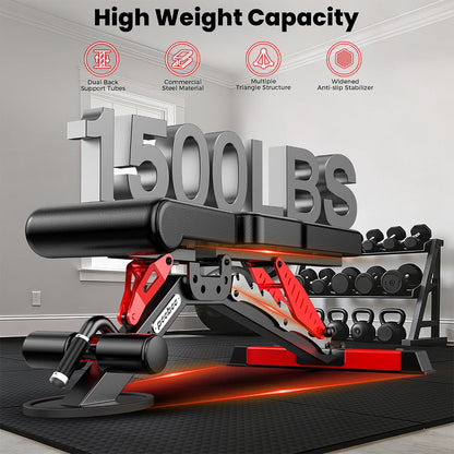 Smith Machine with Adjustable Weight Bench