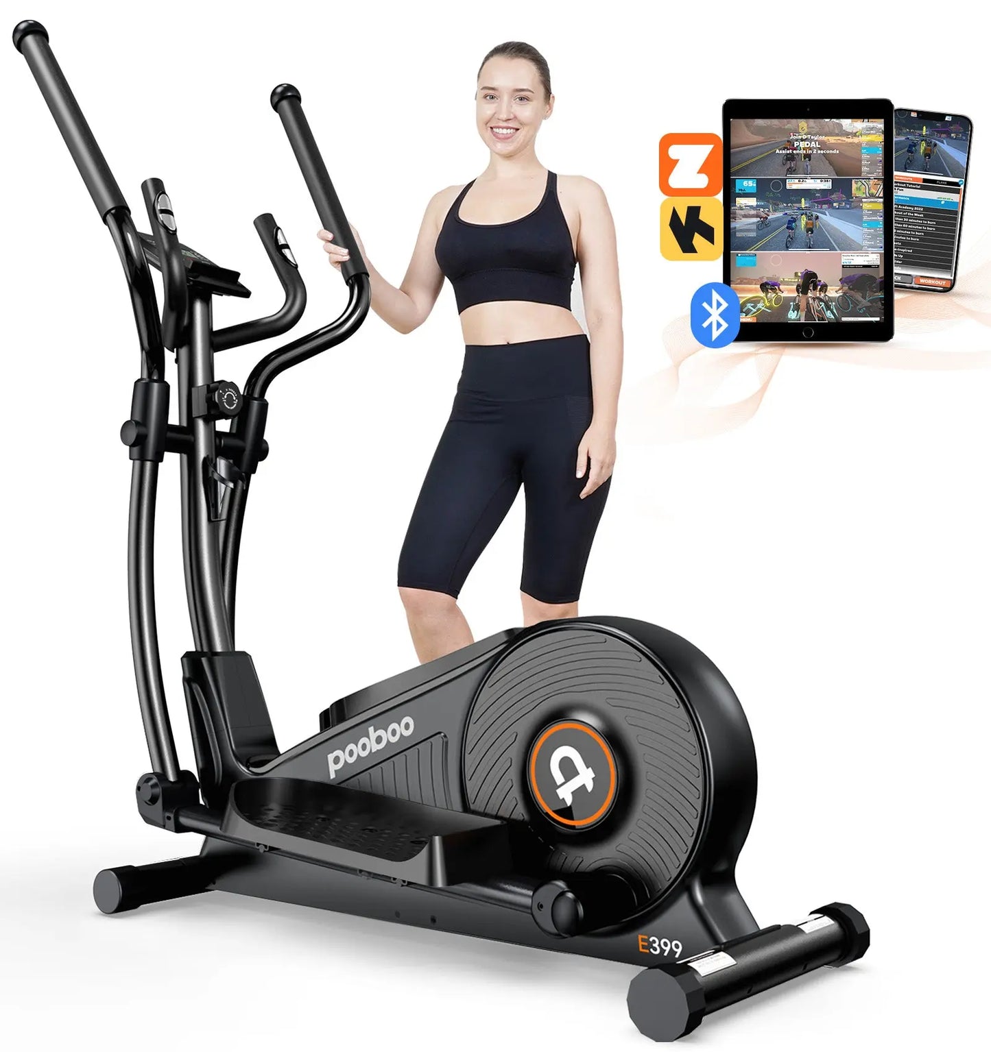 Pooboo Ultra Silent Elliptical machine E399