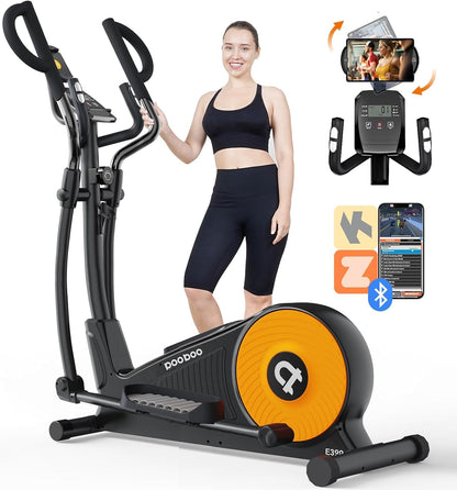 E399 Silent Elliptical machine-Orange