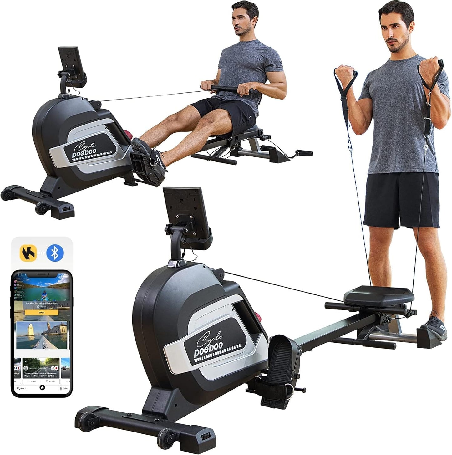 H01503 Adjustable Resistance Rower