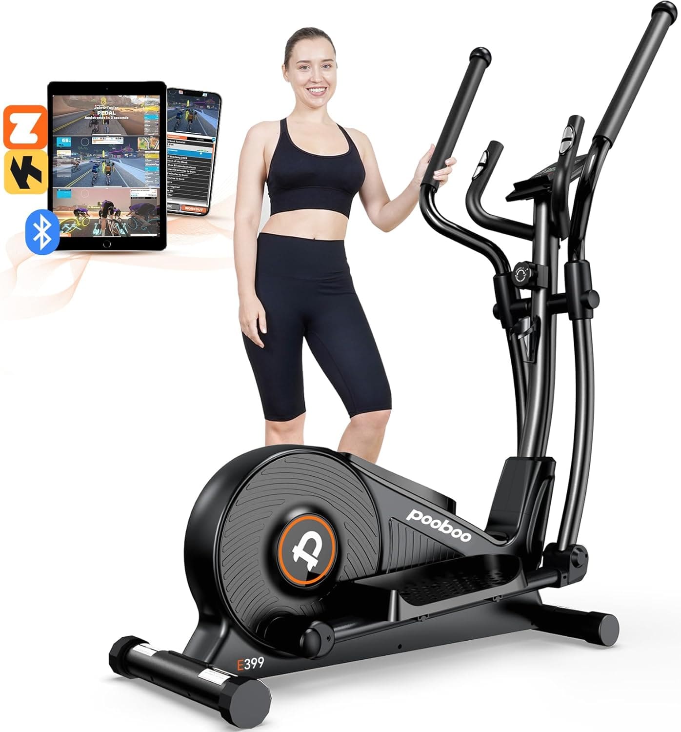 E399 Silent Elliptical machine-Black