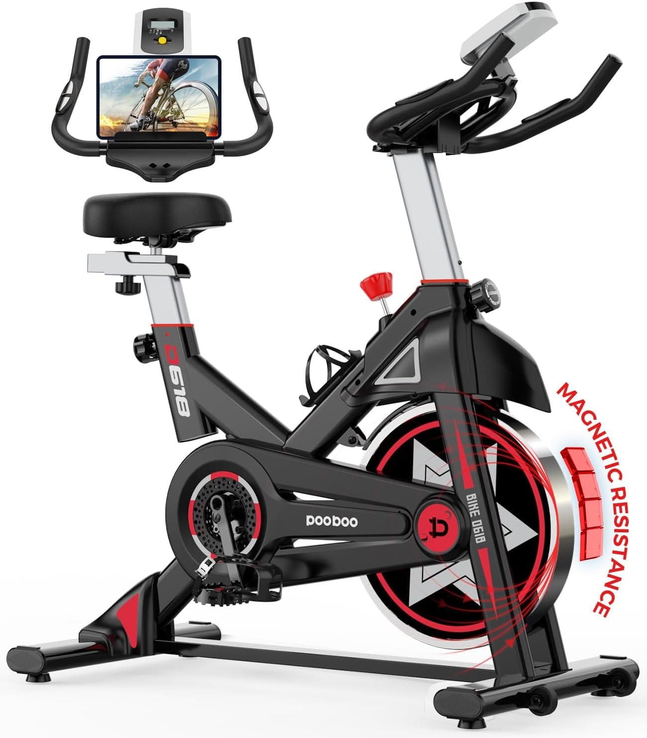 Pooboo stationary bike sale