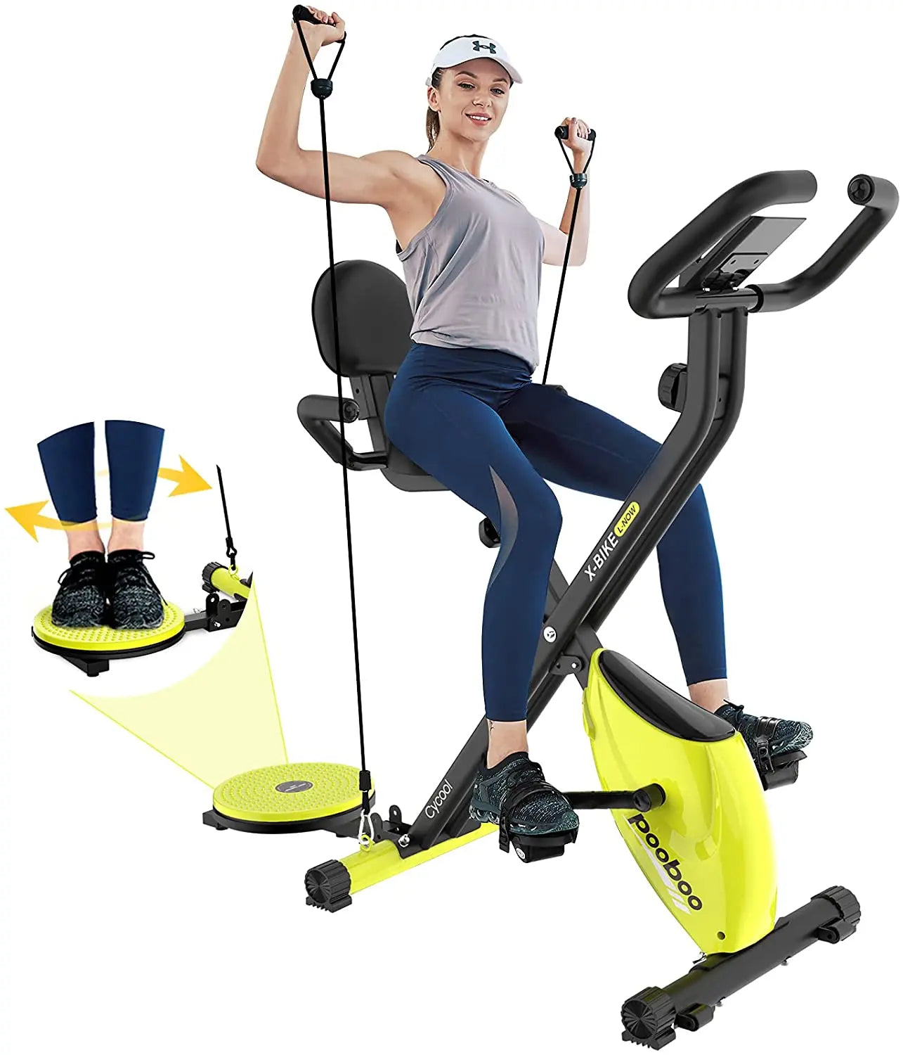 Pooboo Adjustable Exercise Bike X630M1