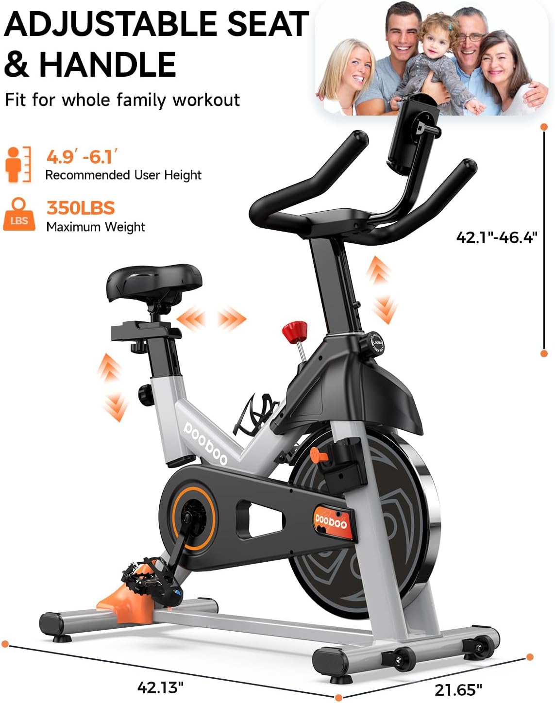 Pooboo Indoor Riding Bike Cardio – POOBOO