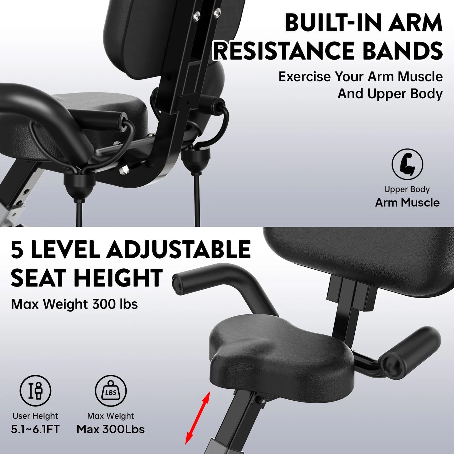 X428 Folding Exercise Bike Indoor