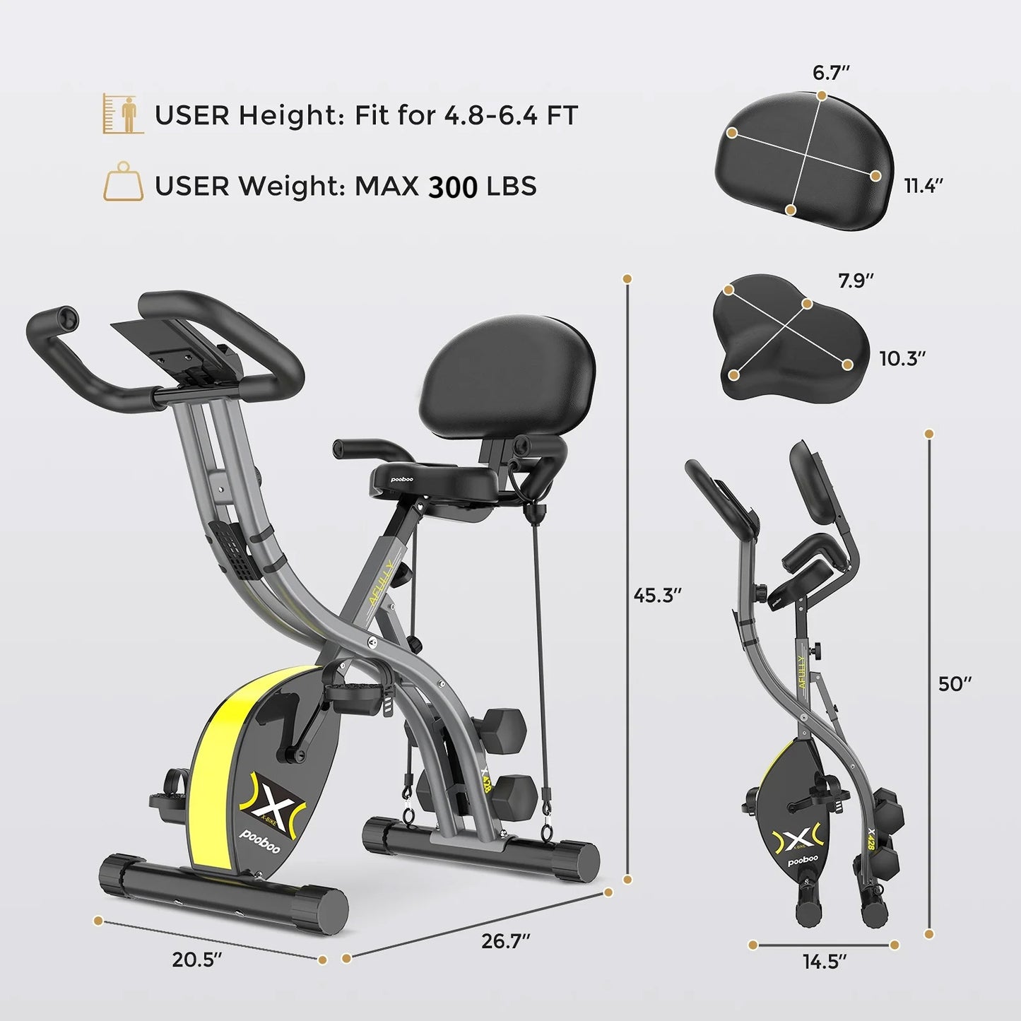 X428 Folding Exercise Bike Indoor