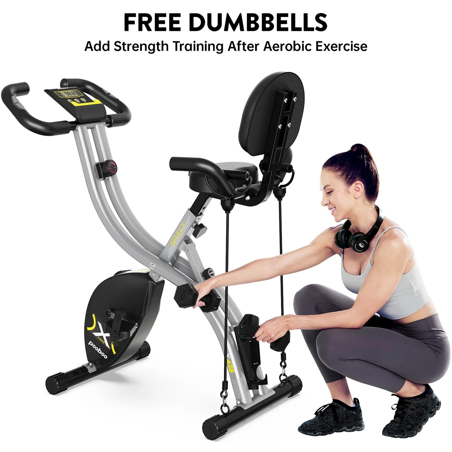 X428 Folding Exercise Bike Indoor