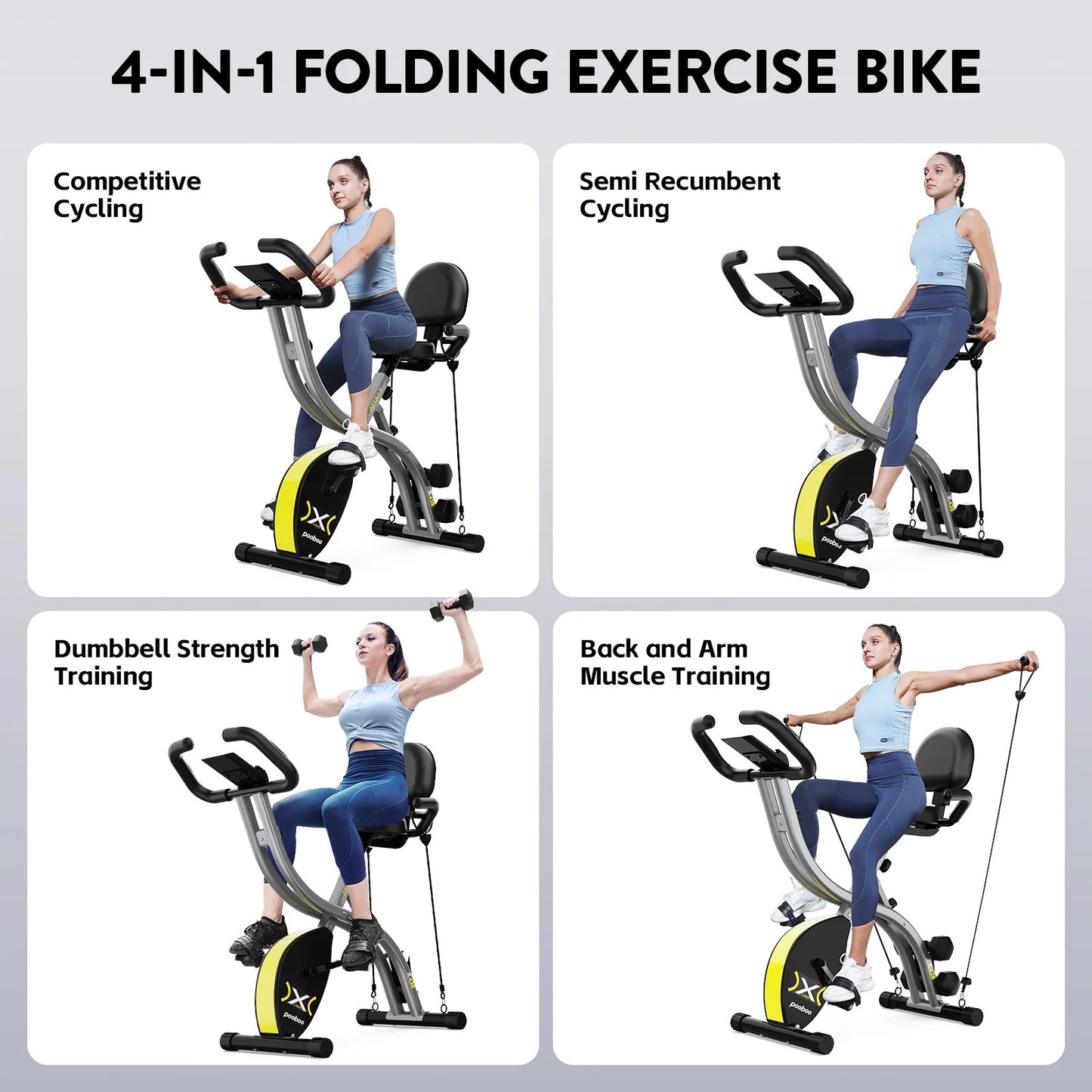 X428 Folding Exercise Bike Indoor
