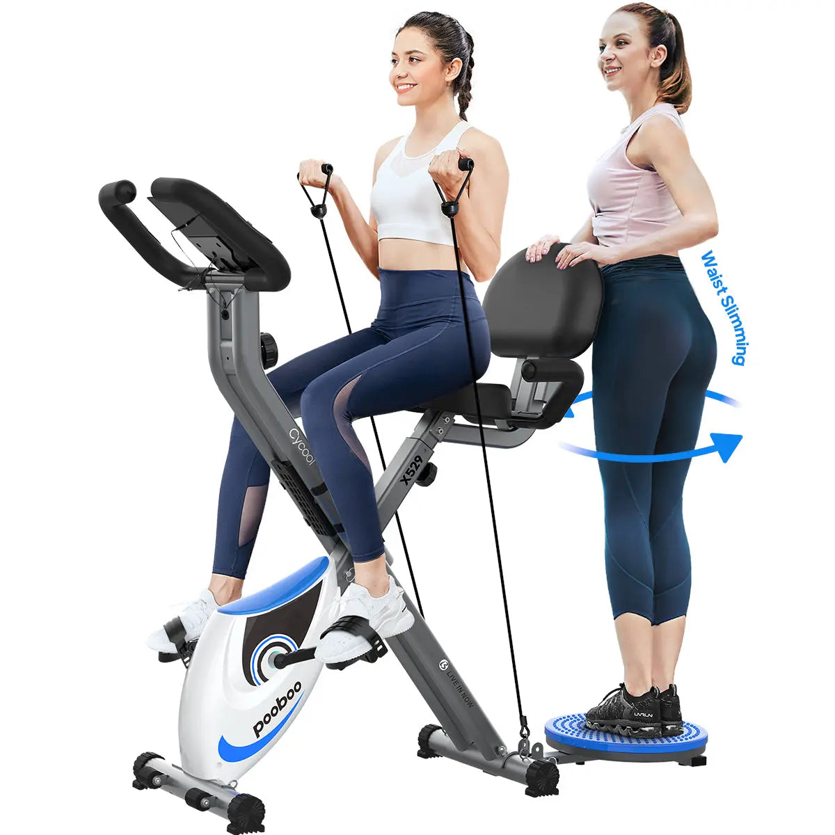 Pooboo Folding Exercise Bike X529M1