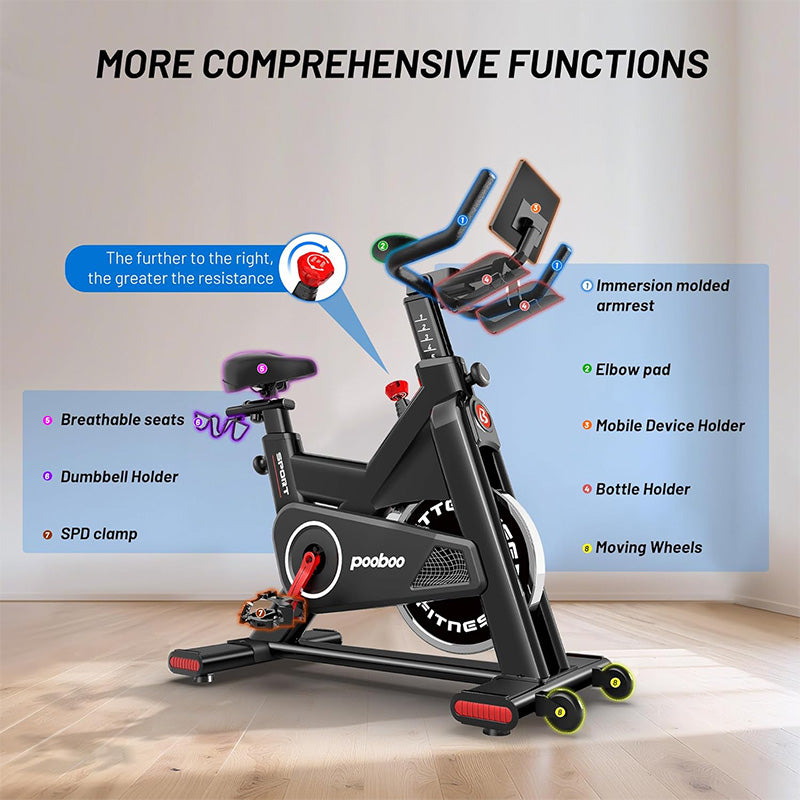 D810 Stationary Bike for Home Cardio Workout