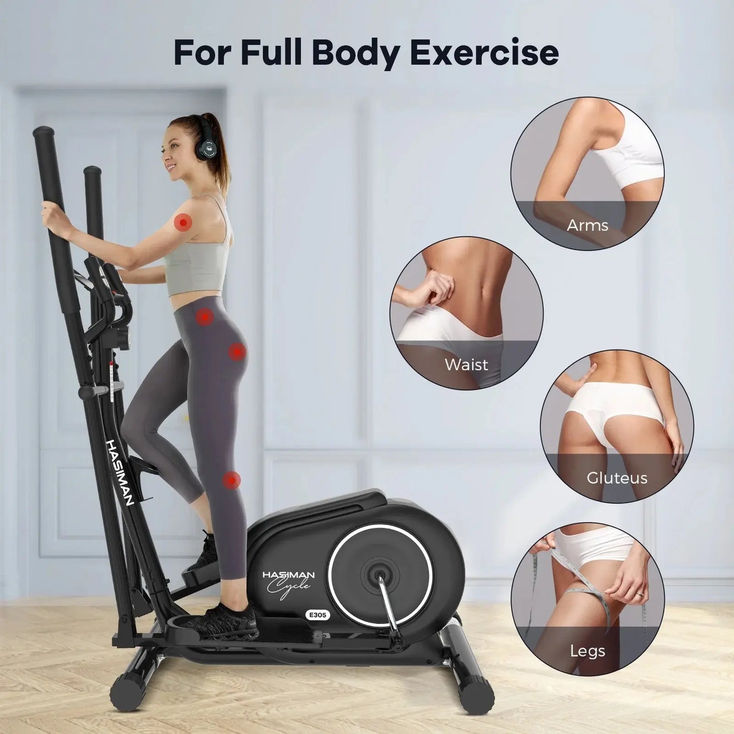 Pooboo Indoor Fitness Elliptical Machine E30503