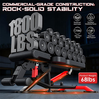 Y170 Adjustable Workout Bench for Home