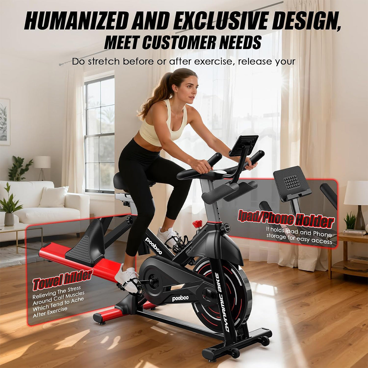 D525 Adjustable Magnetic Exercise Bike