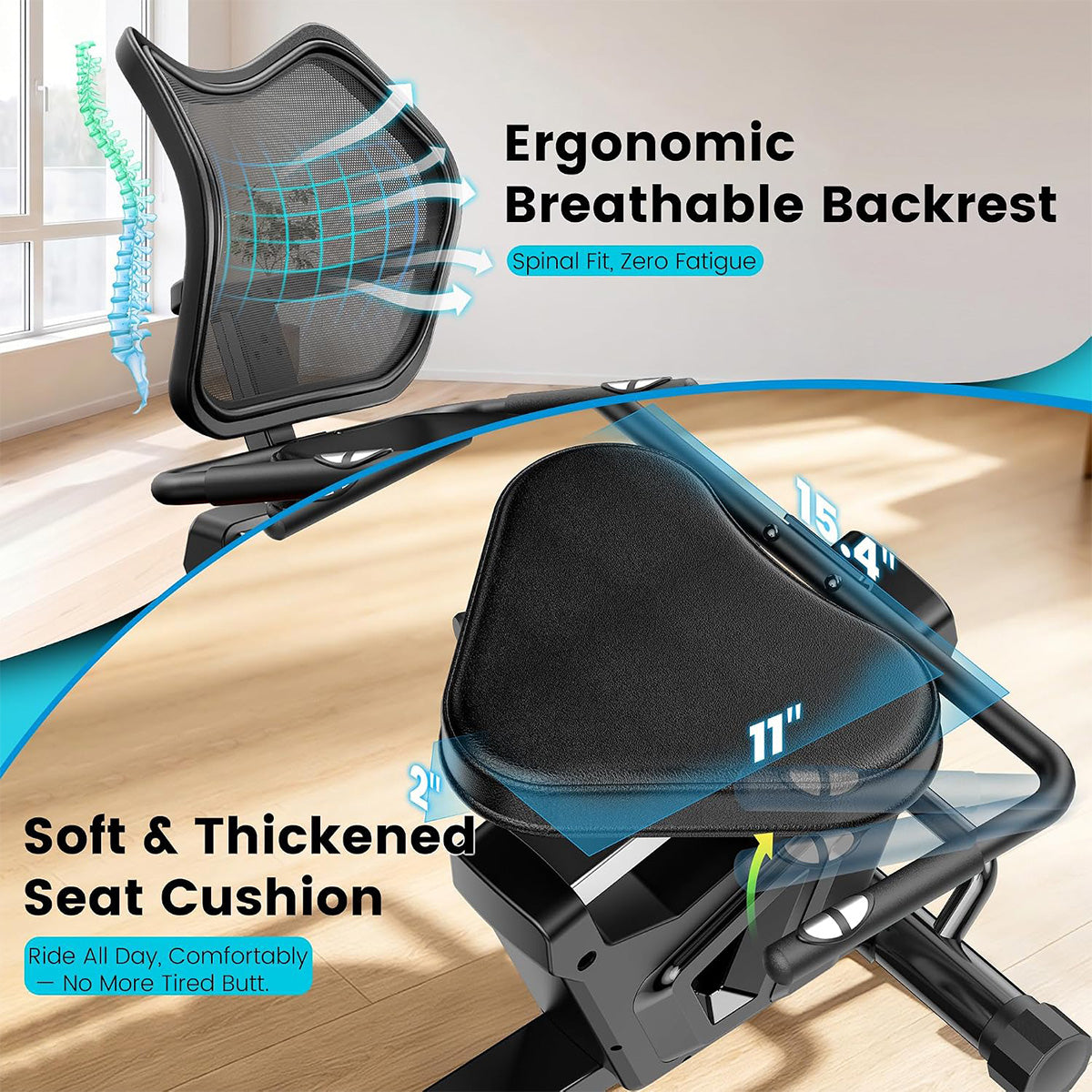W806 Recumbent Exercise Bikes for Home