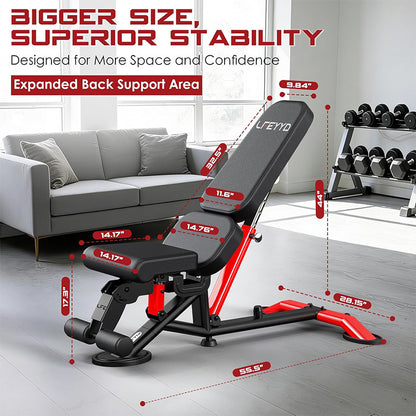 Y170 Adjustable Workout Bench for Home