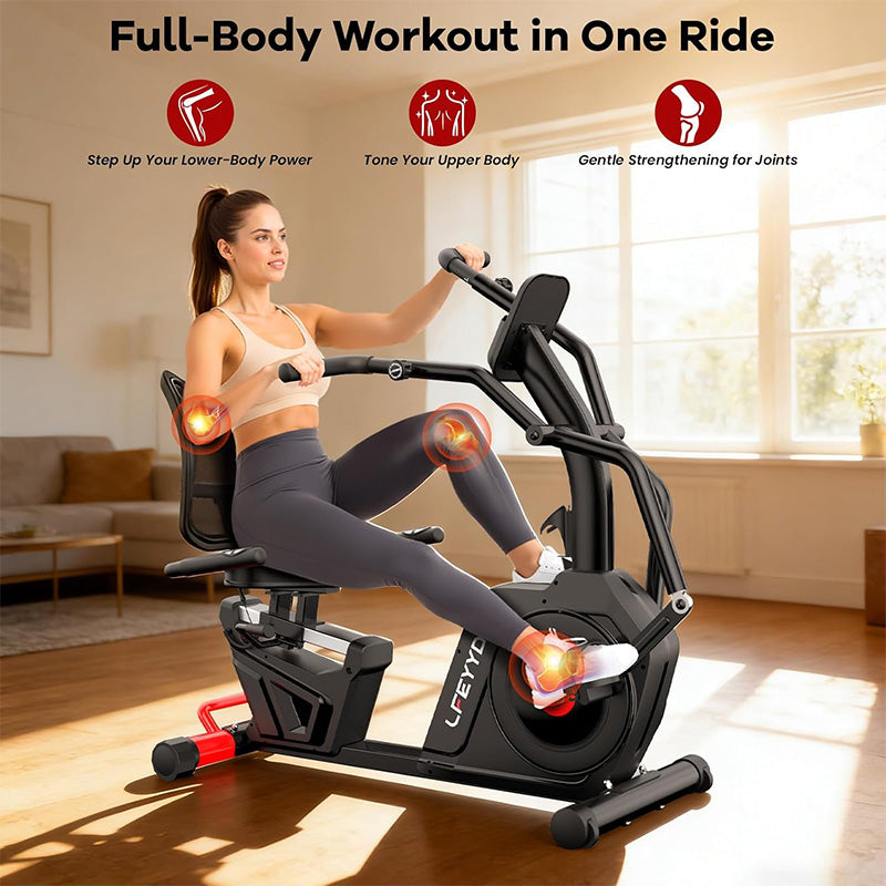 W215 Recumbent Bike with Arm Exerciser