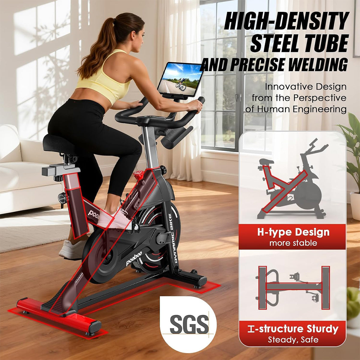 D525 Adjustable Magnetic Exercise Bike