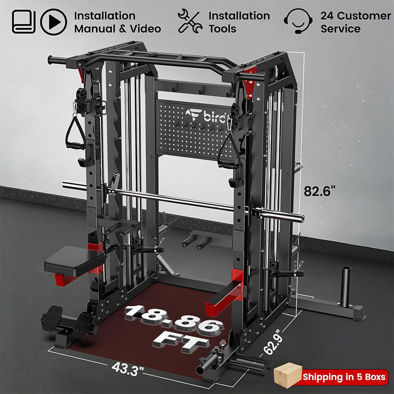 P53 Smith Machine Power Cage