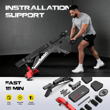 Y180 Weight Bench for Home Gym