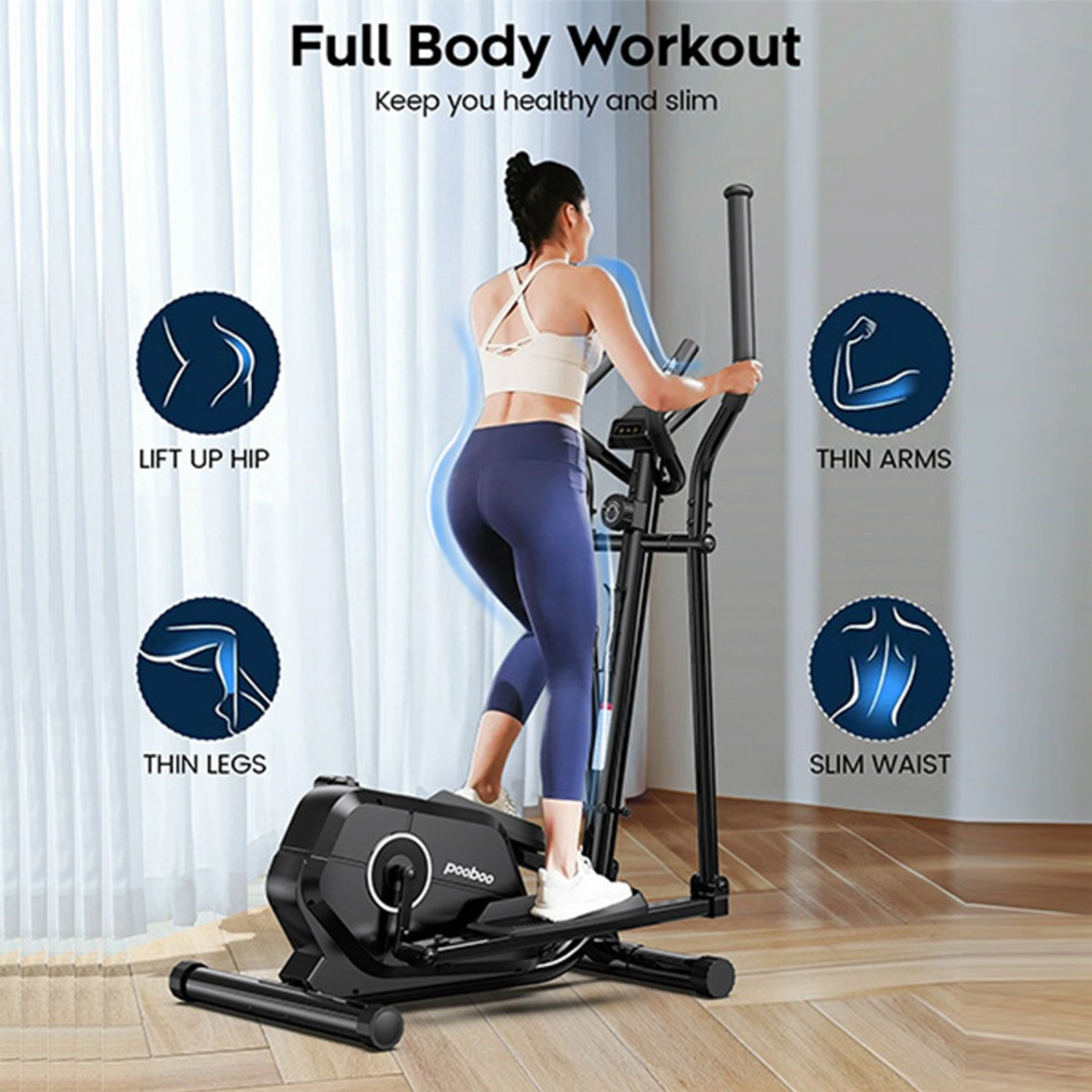 Cross Trainer Does Elliptical Slim Thighs Pooboo Elliptical