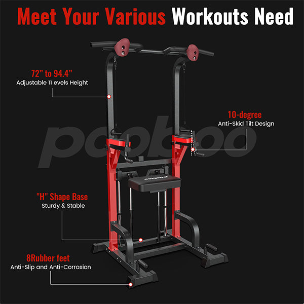 Pull Up Bar Stand for Fitness Home Gym – POOBOO