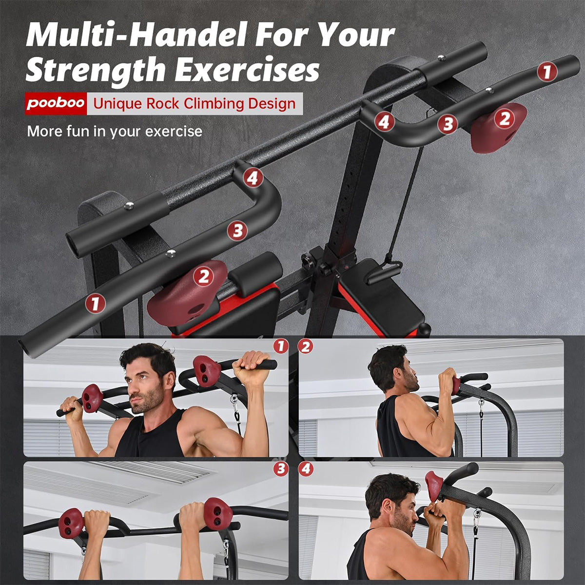 C772 Multifunction Power Tower Dip Station