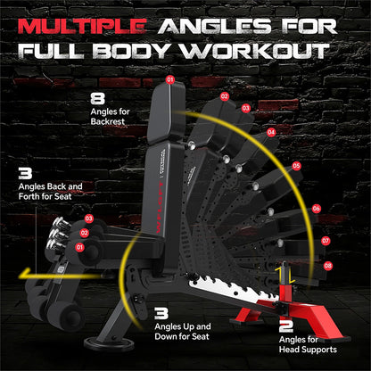 Y180 Weight Bench for Home Gym