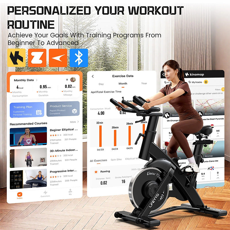 D576 Quiet Adjustable Magnetic Stationary Bike