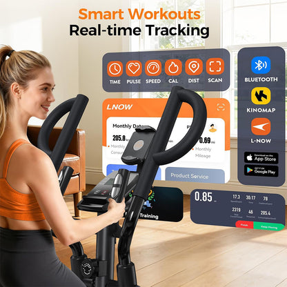 E399 Silent Elliptical machine-Orange