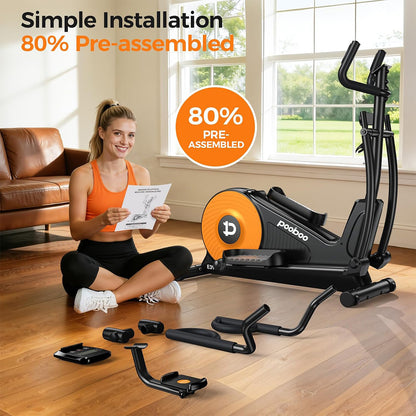 E399 Silent Elliptical machine-Orange