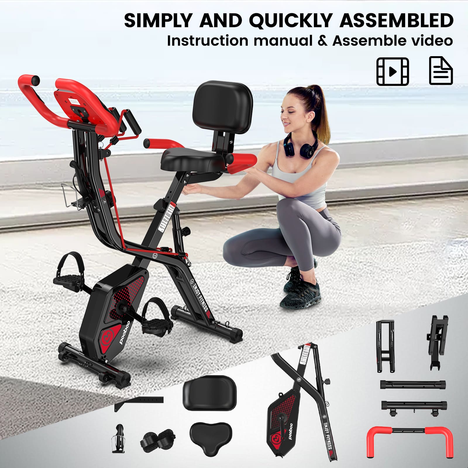 Pooboo 4-in-1 Indoor Riding Bike – POOBOO