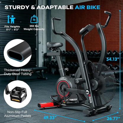 S329 Air Resistance Fan Exercise Bike