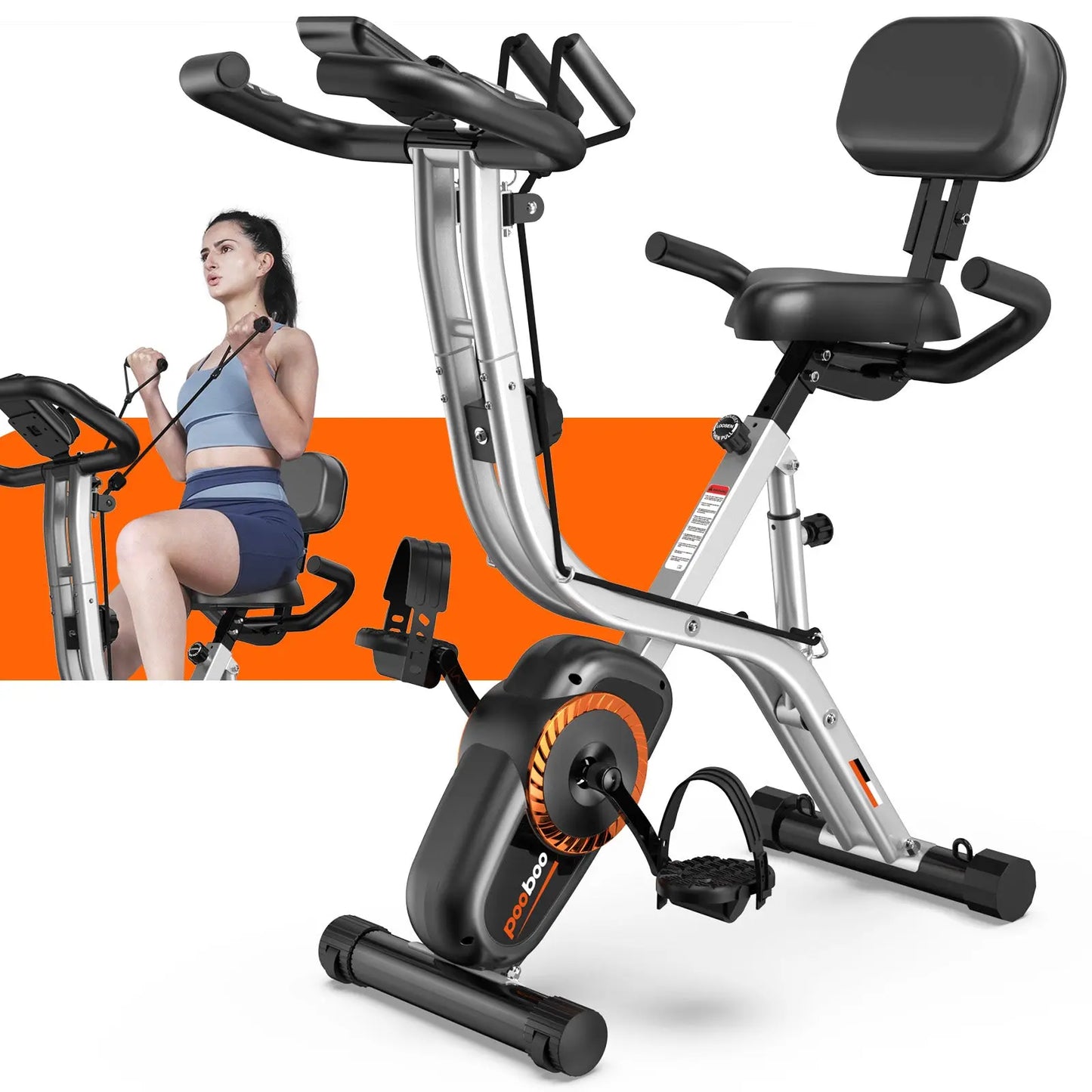 Pooboo Multi-functional Exercise Bike X429